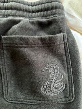 Hollister Black Charcoal Men's Fleece  Sweatpants